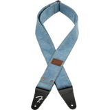 Sangle en denim riveté Fender x Wrangler - Indigo clair