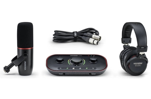 Focusrite - Kit de podcasting Vocaster Two Studio