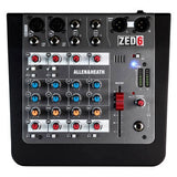 Allen &amp; Heath - ZED-6 Console de mixage 6 canaux pour enregistrement et diffusion en direct
