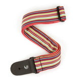 D'Addario - 2 sangles de guitare, motif latin, multicolores