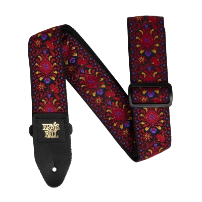 Sangle de guitare Ernie Ball - Crimson Royal Bloom Jacquard
