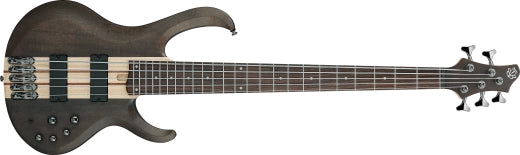 Ibanez - Basse 5 cordes BTB Standard - Gris transparent plat