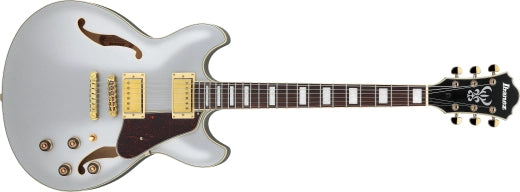Ibanez - AS Artcore 6-String Hollow Body Electric Guitar - Moonstone Silver Flat