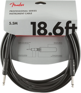 Fender - Professional Series Instrument Cable, Straight/Straight, 18.6, Black