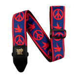 Ernie Ball - Bracelet Colombe Paix et Amour Rouge et Bleue
