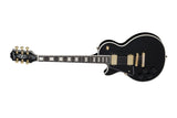 Epiphone - Guitare électrique Les Paul Custom avec housse - Ébène (gaucher)
