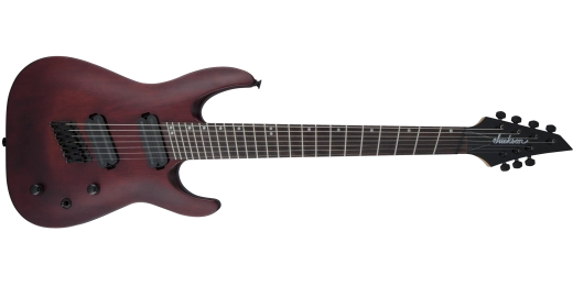 Jackson Guitars - Guitare électrique 7 cordes multi-diapason DKAF7 X-Series Dinky Arch-Top - Acajou teinté