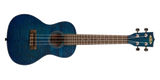 Kala - Exotic Mahogany Concert Ukulele - Transparent Blue