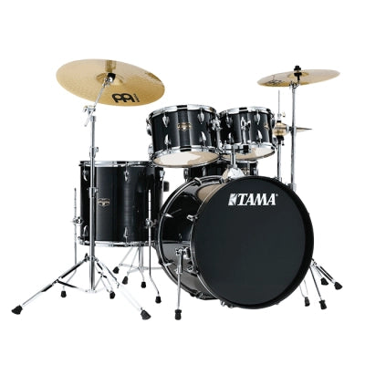 Tama - Imperialstar Batterie 5 pièces (22", 10", 12", 16", grosse caisse) avec cymbales et accessoires - Noir brossé