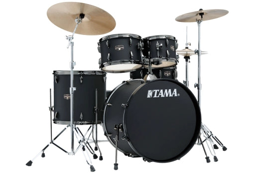 Tama - Imperialstar Batterie 5 pièces (22, 10, 12, 16, SD) avec cymbales et accessoires - Noir
