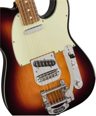 Vintera Telecaster Bigsby des années 60, touche en pau ferro avec housse - Sunburst 3 tons