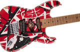 EVH - EVH Striped Series Frankie, Maple Fingerboard - Red/White/Black Relic 5107900503