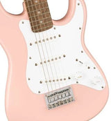 Squier - Mini Strat Electric Guitar w/Laurel Fingerboard - Shell Pink 0370121556