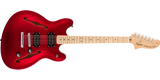 Squier - Série Affinity Starcaster, touche en érable - Rouge pomme d'amour