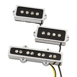 Fender - Jeu de micros basse P/J chromés cobalt