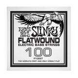 Corde simple pour basse électrique Ernie Ball .100 Slinky Flatwound