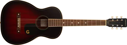 Gretsch Guitars - Guitare acoustique Jim Dandy Parlor, touche en noyer et pickguard noir - Deep Cherry Burst