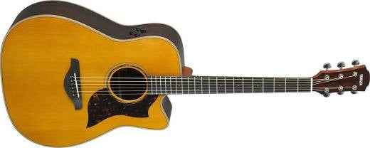 Yamaha - A3R Dreadnought tout en épicéa massif/palissandre pan coupé - Vintage Natural