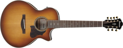 Ibanez - AE3007FMH AE Guitare acoustique/électrique 7 cordes - Tobacco Edge Burst High Gloss