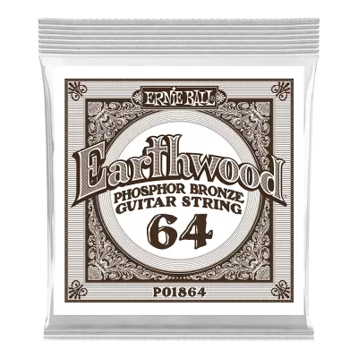 Ernie Ball - Corde simple Earthwood Phosphor Bronze - .064w
