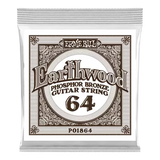 Ernie Ball - Corde simple Earthwood Phosphor Bronze - .064w