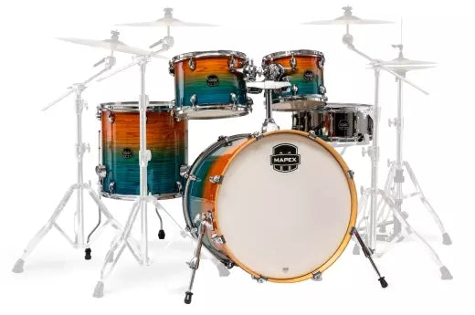 Mapex - Armory Pack de 5 cartouches (22, 10, 12, 16, SD) - Coucher de soleil sur l'océan