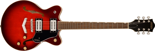 Guitares Gretsch - Guitare G2655 Streamliner Center Block Jr. Double Cut avec queue en V, touche en laurier - Claret Burst