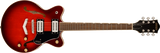Guitares Gretsch - Guitare G2655 Streamliner Center Block Jr. Double Cut avec queue en V, touche en laurier - Claret Burst
