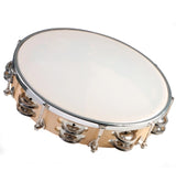 Granite Percussion - Tambourin de 25 cm (10 pouces) à cadre en bois et peau synthétique