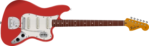 Fender - Vintera II 60s Bass VI, touche palissandre - Fiesta Red avec housse