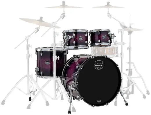 Mapex - Saturn VI 4-Piece Shell Pack (22,10,12,16) - Royal Purple Burst