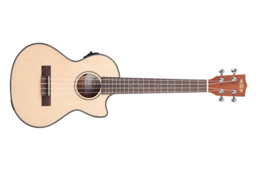 Kala - Ukulélé ténor en épicéa massif et acajou avec électronique