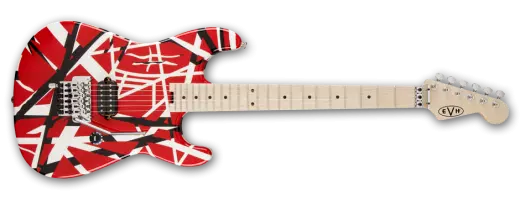 Guitare électrique EVH - Série Stripe - Rouge/Noir/Blanc