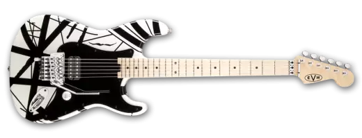 Guitare électrique EVH - Série Stripe - Blanc/Noir