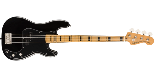 Squier - Classic Vibe 70s Precision Bass, touche en érable - Noir