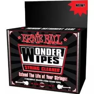 Ernie Ball - Lingettes nettoyantes pour cordes Wonder Wipes (paquet de 6)