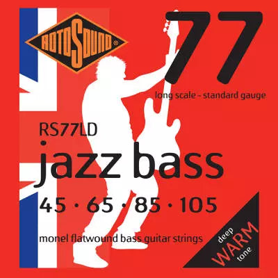 Rotosound - Jazz Bass 77 Monel Flatwound Bass 45-105