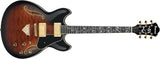 Ibanez - Guitare électrique creuse 6 cordes AS Artcore Expressionist - Dark Brown Sunburst