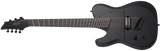 Schecter - PT-7 MS Black Ops 7-String Electric Guitar, Left-Handed - Satin Black Open Pore