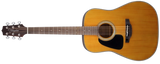 Takamine - Guitare acoustique Dreadnought pour gaucher, table massive - Naturel brillant