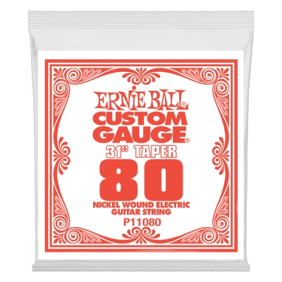 Corde de guitare électrique extra longue en nickel Ernie Ball - .080