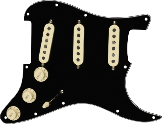 Fender - Pre-Wired Strat Pickguard Tex-Mex SSS 11 Hole - Black