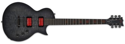 ESP Guitars - LTD BB-600 Baritone Ben Burnley - Transparent Black Sunburst Satin
