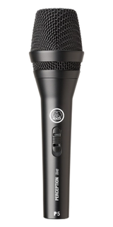 AKG - Microphone à main dynamique P5 avec interrupteur marche/arrêt