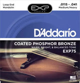 DAddario - EXP75 - Mandoline avec revêtement bronze phosphoreux moyen/fort 11-40