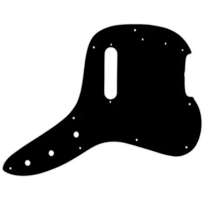 WD Music - Plaque de protection personnalisée pour basse Fender Musicmaster 1978 - Noir/Blanc/Noir