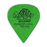 Dunlop - Tortex Sharp Picks Player Pack (12 unités) - Vert 0,88 mm