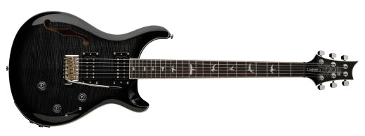 PRS Guitars - Guitare électrique piézo semi-creuse SE Custom 24 avec housse - Charcoal Burst