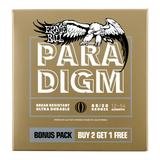 Cordes acoustiques Ernie Ball Paradigm - 80/20 - 12-54 (lot de 3)