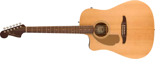 Fender - Guitare acoustique/électrique Redondo Player avec touche en noyer - Naturel (gaucher)